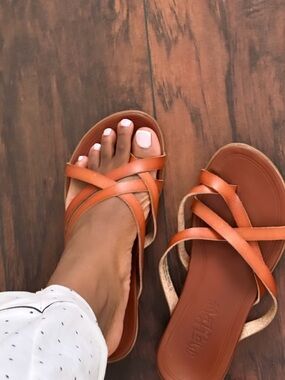 Madlove Leather Strappy Sandals